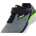 thumbnail image 2 of Fila Galaxia 3 Strap Baby Boys Shoes Size 5.5, Color: Grey/Green, 2 of 4