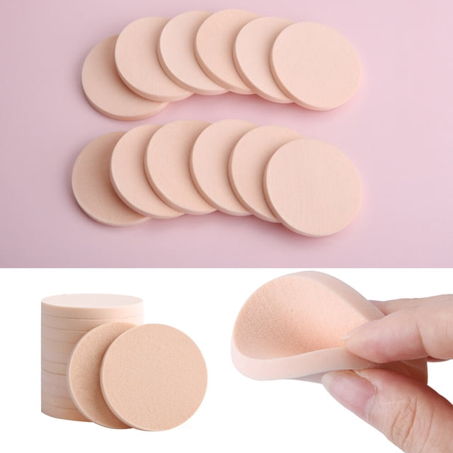 BESTYASH 24Ud Esponja Para Maquillaje Rosa Confortable Para Base Y Polvo Facial