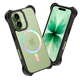 thumbnail image 1 of Mr. Gadgets Funda De Uso Rudo Para iPhone, Diseño Magnetico, Case Transparente De Acrilico Epoxi, Tecnología Ultra Bounce, Anti-caídas Compatible Con iPhone 17 Pro Max Color Negro Tornasol, 1 of 7