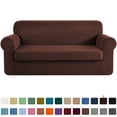 thumbnail image 1 of CHUN YI Stretch 2-Piece Checks Sofa Cover with Cushion Cover Slipcover, 1 of 6