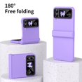thumbnail image 6 of MonsDirect for 6.7 inch Samsung Galaxy Z Flip 3 5G 2021 Case, Hinge Protection Hard PC Back Shell Anti-Drop Slim Shockproof Full Coverage with Independent Lens Circle for Galaxy Z Flip 3, Purple, 6 of 7