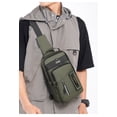 thumbnail image 4 of Iumwxz Sacs à Bandoulière Sac de Poitrine Bandoulière Sangle Réglable Organisateur de Rangement Portable Multi-Couches Résistant à l'Eau Multi-Poches Mode Sport Voyage Polyvalent Léger 1 Pack Vert, 4 of 5