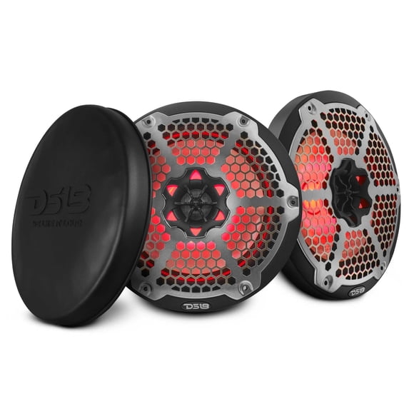 Altavoz para coche DS18 NXL-8M/BK 8" 375W RGB impermeable
