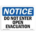 thumbnail image 1 of SignMission OS-NS-A-1824-L-11200 18 x 24 in. OSHA Notice Sign - Do Not Enter Open Excavation, 1 of 1