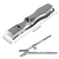 thumbnail image 6 of Tzgsonp Nail Clipper Stainless Steel Wide Jaw Opening Toenail Cutter Splash-proof Ergonomic Curve Sharp Fingernail Trimmer Heavy Duty Nail Grooming Tool for Adults Seniors Pets, 6 of 10