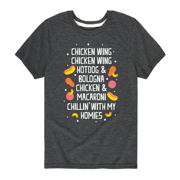 Chicken Hot Dog Bologna Macaroni  - Toddler And Youth Short Sleeve Graphic T-Shirt