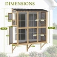 thumbnail image 3 of Haverchair Cat Catio, Cat Window Perch for Large Indoor Cats, Window Box Enclosure with 4 Jump Platforms, Wooden Window Hammock for Multi Kittens, All-Weather Use Outdoor Small Pet Perch House, 3 of 12