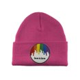 thumbnail image 1 of Gravity Threads Love is Love Paint Patch Cuffed Beanie - Hot Pink, 1 of 2