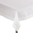 thumbnail image 2 of SARO 6300.W84S 84 in. Square Classic Hemstitch Border Tablecloth  White, 2 of 4