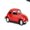 Red, variant on ZAXARRA Lovely Vintage Beetle Car Model Cool Decoration Cute Figurines