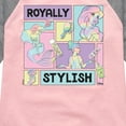 thumbnail image 3 of Disney Princess - Royally Stylish - Toddler & Youth Girls Raglan Graphic T-Shirt, 3 of 5