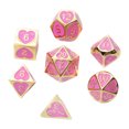 thumbnail image 1 of 7 Piezas De Dados Poliédricos De Metal D4 D6 D8 D10 D12 D20 Juego De Rol 03 Sunnimix Juego de dados poliédricos, 1 of 7
