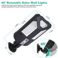 thumbnail image 2 of Solar Powered Lights Outdoor, TeqHome Solar Wall Light 87 LED Beads PIR Motion Sensor with Remote Control, Security LED Flood Lights, IP45 Waterproof, 270° Wide Angle Illumination Wall Lights, 2 of 8
