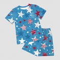 thumbnail image 2 of NOLDARES Toddler Boy Summer Play Outfit Clothes Short Sleeve Dinosaur Tee Casual Shorts Blazer,6-7 Y, 2 of 4