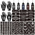 thumbnail image 1 of Kit de tatuaje temporal Moricher Henna con 5 conos y 96 plantillas, 1 of 7