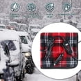 thumbnail image 6 of Zone Tech Car Mini Heated Travel Blanket Pad – Red Plaid 12V Comfortable Heating Car Mini Blanket Pad Perfect for Winter Travels, 6 of 7