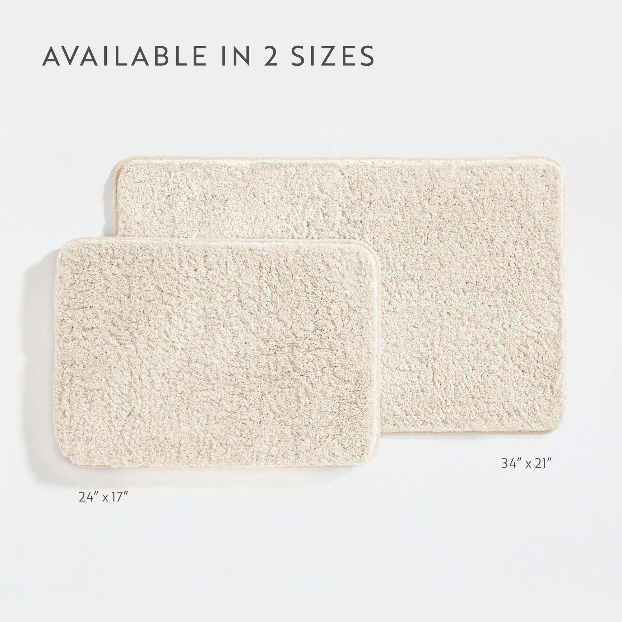 Plush Absorbent Bath Mat Rug with Anti-Skid Rubber Backing - Comfort Canopy