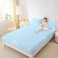 thumbnail image 4 of Feelyou Blue Bohemian Damask Queen Sheet Sets, Simple Fashion Bed Set, 4 Pieces, 4 of 7