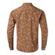 thumbnail image 3 of Camisas Negras Para Hombre Hombres manga larga otoño invierno flor Casual Top blusa camisas (Brown, M), 3 of 5