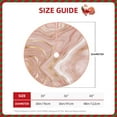 thumbnail image 4 of Bingfone Christmas Tree Skirt Mat Christmas Decoration Interior 48"-Rose Gold Glitter Splatter, 4 of 8