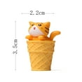thumbnail image 6 of Ice Cream Kitten Model Exquisite Cute Micro Landscape Gardening Doll Creative Desktop Ornaments PVC Cartoon Animal Figurines Doll Model Home Decoration, 6 of 8