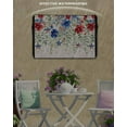thumbnail image 3 of 4th of July Outdoor TV Cover 40 to 43 Inch Weatherproof, Blue Red Spring Floral Rustic Independence Day 600D Oxford TV Covers with Waterproof Zipper, Outside Flat TV Screen Protector 40"Wx25"Hx4.5"D, 3 of 7