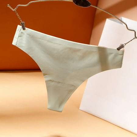

〖TOTO〗Women Panties Womens Thong Ice Silk Quick Dry Seamless Yoga Thong