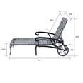 thumbnail image 2 of Garden Grace- Black Cast Aluminium Garden Bench, 2 of 5