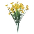 thumbnail image 2 of BadPiggies 10 Bundles Artificial Flowers No Fade Plastic Violet UV Resistant Hanging Plants for Outdoor Garden Porch Window Decor (Yellow), 2 of 7