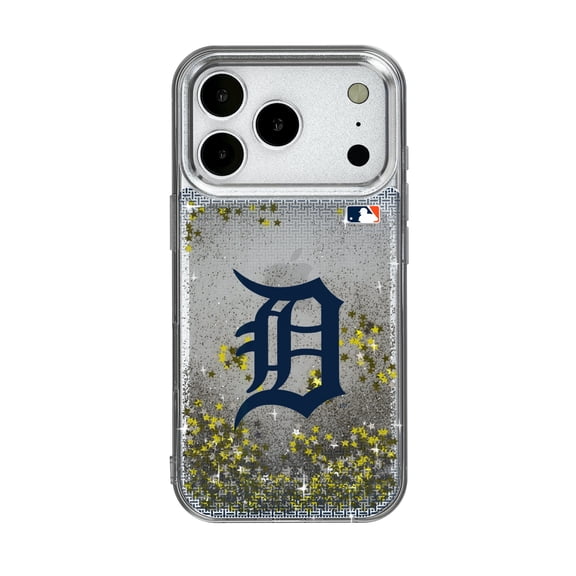 Detroit Tigers Linen Logo iPhone Glitter Case