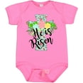 thumbnail image 3 of Inktastic He is Risen Floral Print Cross with Beautiful Flowers Boys or Girls Baby Bodysuit, 3 of 5