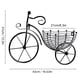 thumbnail image 2 of Macetero nostálgico para decoración del hogar Cesta de bicicleta de pared de metal vintage, 2 of 8