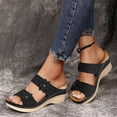 thumbnail image 2 of LEEy-World Chaussures pour Femmes Sandales Ouvertes Confortables à Bride Réglable Décontractées à Enfiler, 2 of 3
