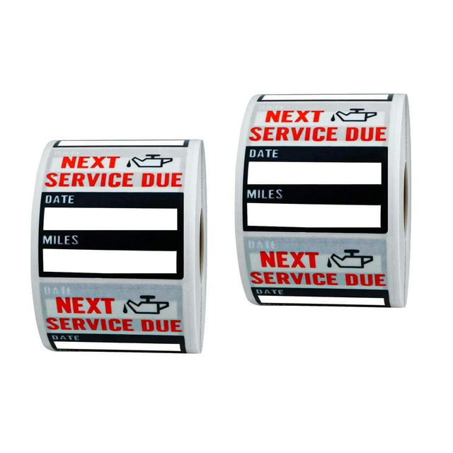 jinwen s of Oil Change Maintenance Stickers Windshield Sticker Car Sticker 2 "x2"
