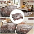 thumbnail image 5 of Senfot 9 x 12 Vintage Distressed Washable Area Rug for Living Room, Non-Slip Ultra-Thin Soft Bedroom Carpet, Large Soft Rug for Dining Room, Low Pile Non-Slip Indoor Area Rug for Bedroom Brick Red, 5 of 7