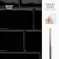 thumbnail image 4 of Smart Tiles Peel and Stick Backsplash, 5 Adhesive Tiles, Metro Black, 11.55"x8.38", 4 of 4