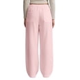 thumbnail image 6 of XXWXYD Girls Linen Pants Palazz𝗈 Loose Straight High Waisted Wide Leg Pants Summer Lightweight Dress Pant for Kids Teen Girl Elastic Waist Pants, 6 of 9