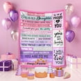thumbnail image 3 of Sweet 16 Gifts for Daughter, 16th Birthday Gifts for Daughter, for 16 Year Old Daughter, Sweet Sixteen Gifts for Daughter, Gifts for 16th Daughter Christmas Throw Blanket 60"x50", 3 of 5