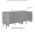 thumbnail image 5 of Crosley Everett Sideboard Matte Black, 5 of 8