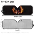 thumbnail image 7 of Uorisanigo Windshield Sun Shade for Jeep Wrangler JL 2/4 Door, Fire Wolf Print Front Window Sunshade for 2024 2025 Jeep Wrangler 4XE, Windshield Sun Visor Blocks for UV and Heat, 1pc, 7 of 7