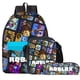 thumbnail image 2 of Conjunto de tres piezas de mochila escolar bidimensional circundante ROBLOX de dibujos animados para estudiantes, bolsa de lápices de almacenamiento para niños, bolsa de Almuerzo, 2 of 3