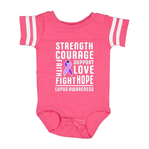 Inktastic Lupus Awareness Strength Support Courage Boys or Girls Baby Bodysuit