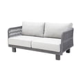 thumbnail image 5 of Cancun Aluminum Loveseat with Dark Gray Rope in Silver Cushion, 5 of 5