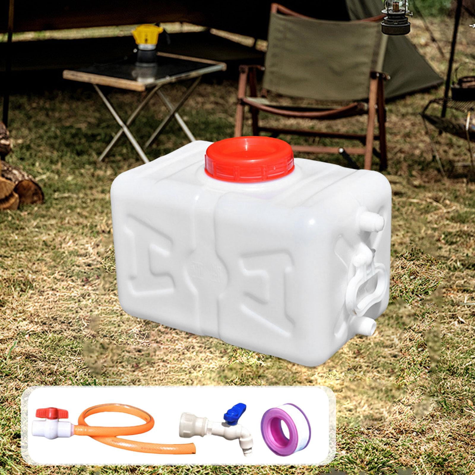 harayaa Utility Water Tank Reusable Horizontal Storage Bucket for Camping Garden Car white 15kg