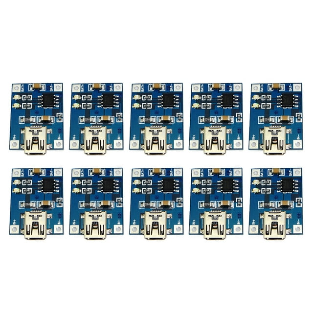 10pcs Tarjeta de Carga de Batería Zulema Módulo de carga USB