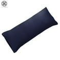 thumbnail image 3 of Luxtrada Set of 2 Ultra Soft Long Pillow Cases Body Pillowcases Cover Envelope Closure For Adults Pregnant Women 55"x19" (Navy Blue), 3 of 11