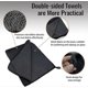thumbnail image 3 of Pack of 3 Shiny Bath XXL drying towels, fast dry drying towels 40x60cm, shower cubicle towel for removing water in the shower and bathroom, 3 of 5