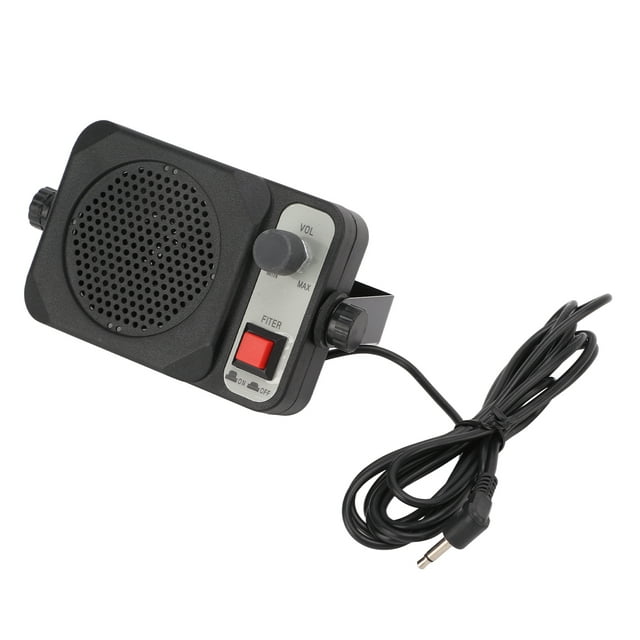 Talkie External Speaker, 8 Ohms Car 2 Way Speaker Portable Convenient Volume Adjustable for