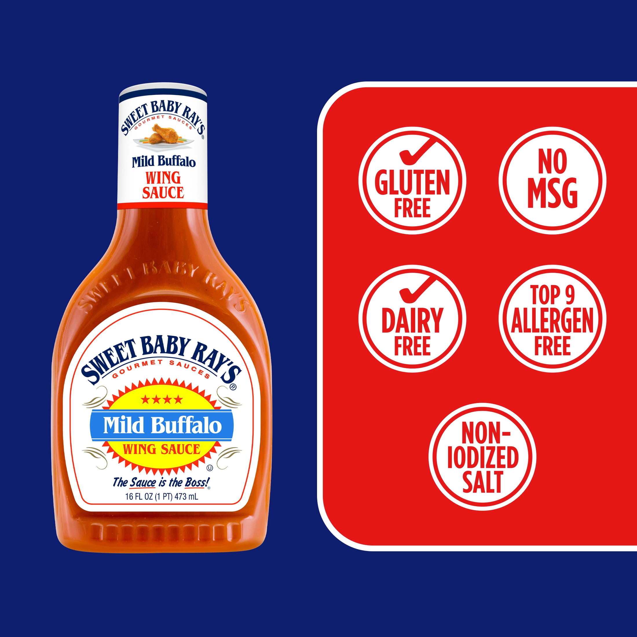 (2 pack) Sweet Baby Ray's® Mild Buffalo Wing Sauce 16 fl oz