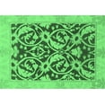 thumbnail image 1 of Ahgly Company Indoor Rectangle Abstract Emerald Green Modern Area Rugs, 4' x 6', 1 of 4